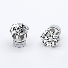 2pairs Magnetic Earrings Fake Stud Earrings Clip On Non Piercing Earrings Set