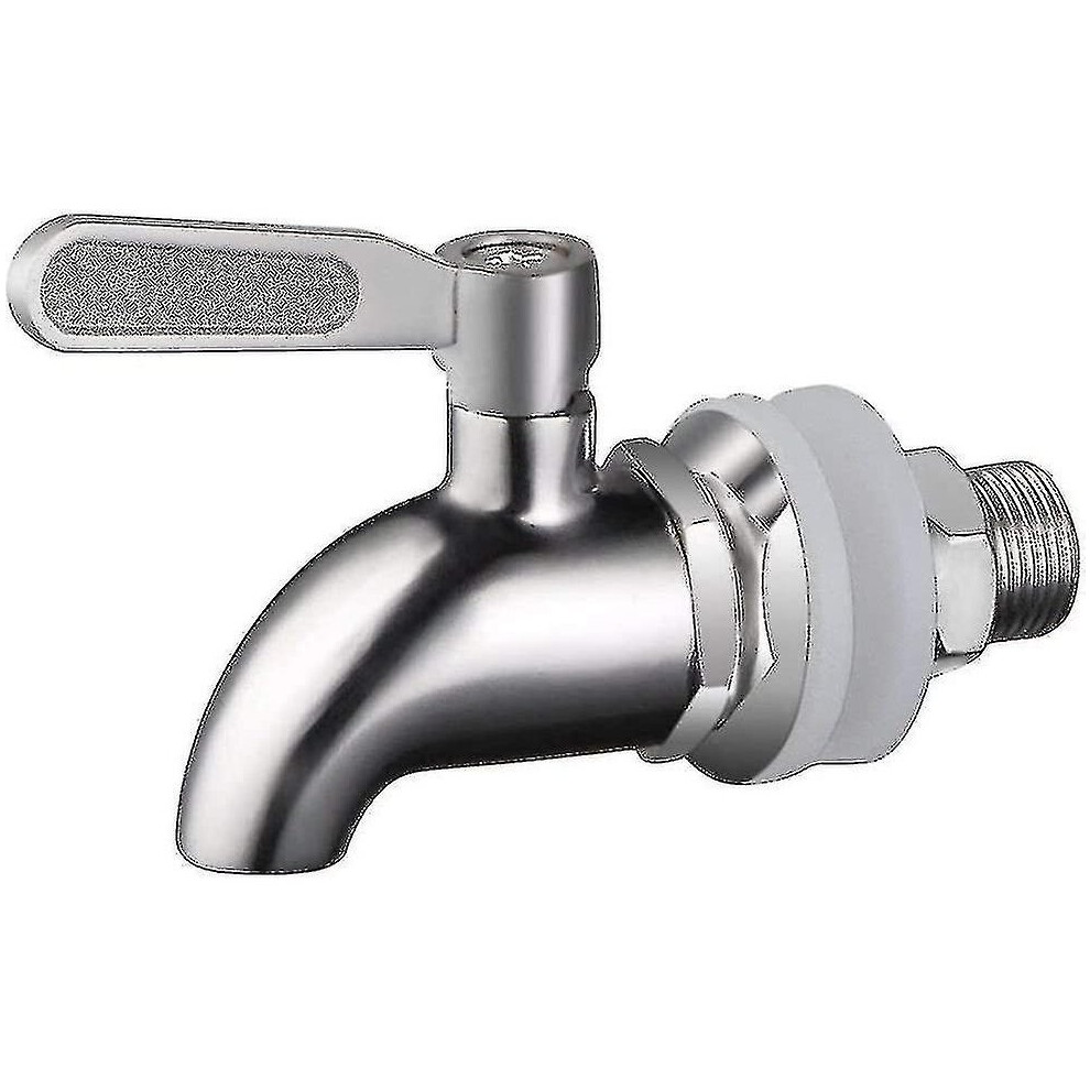 Beverage Dispenser Tap Stainless Steel Replacement Tap Juice Rotary Tap Beer Tap Water Dispenser Tap Wine Barrel Faucet 16mm Compatible With Glass Con