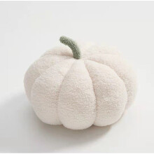 (  White,   20*15CM/7.87X6inch) Ginger Ray Large Beige Boucle Autumn Halloween Pumpkin Soft Decoration pillow