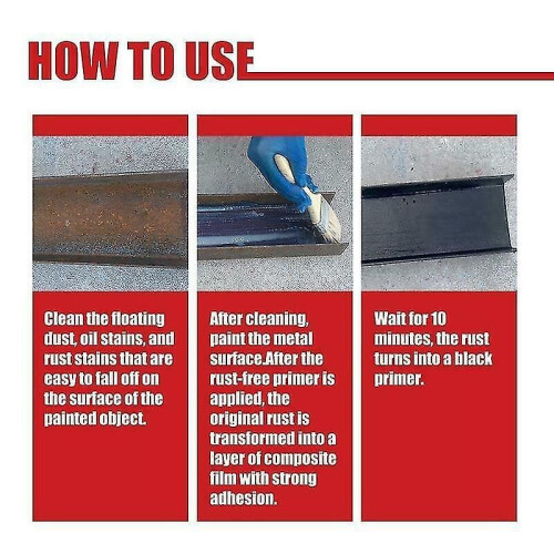Universal Rust Remover Water-based Metallic Paint Metal Rust Conversion Agent 1