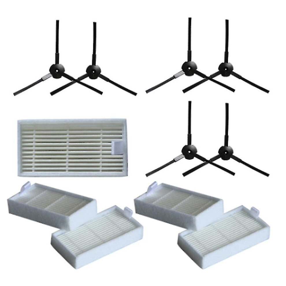 6x Side Brush  5x Filter For Lidl Silvercrest Ssr 3000 A1 Robotic Vacuum Cleaner Accessories Vacuum