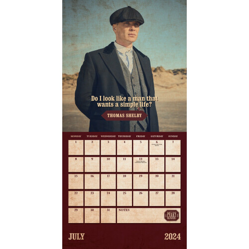 PEAKY BLINDERS 2024 SQUARE CALENDAR on OnBuy