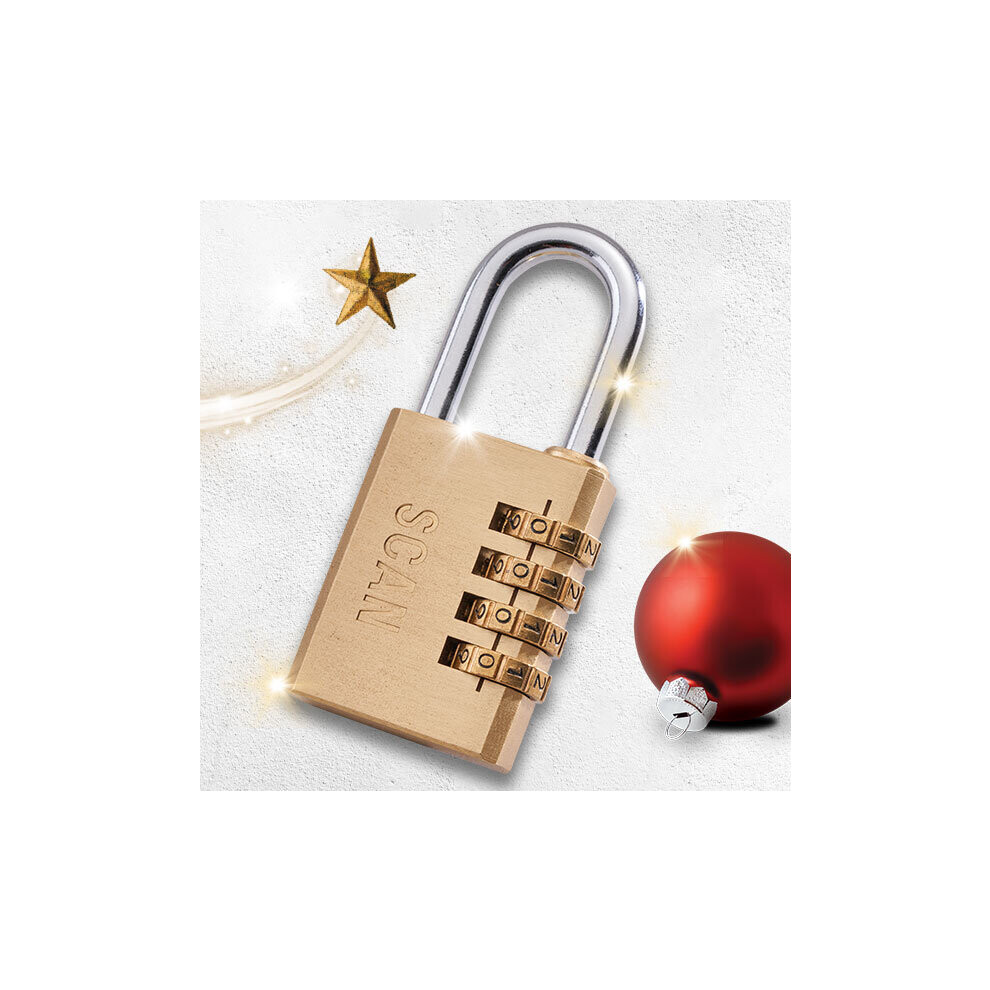Scan SCAPLB38COM Brass Combination Padlock 38mm - Image 8