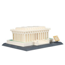 979 Pieces Architectural Lincoln Memorial Set Building Collection Building Set Model Kit and Gift for Adults