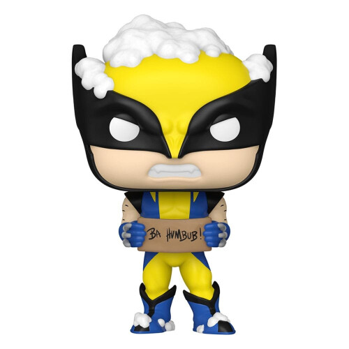 Funko Funko Marvel Feiertag POP! Marvel Vinyl Figur Wolverine mit Schild 9 CM