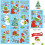 9 Sheets Grinch Christmas Window Clings Decorations 5