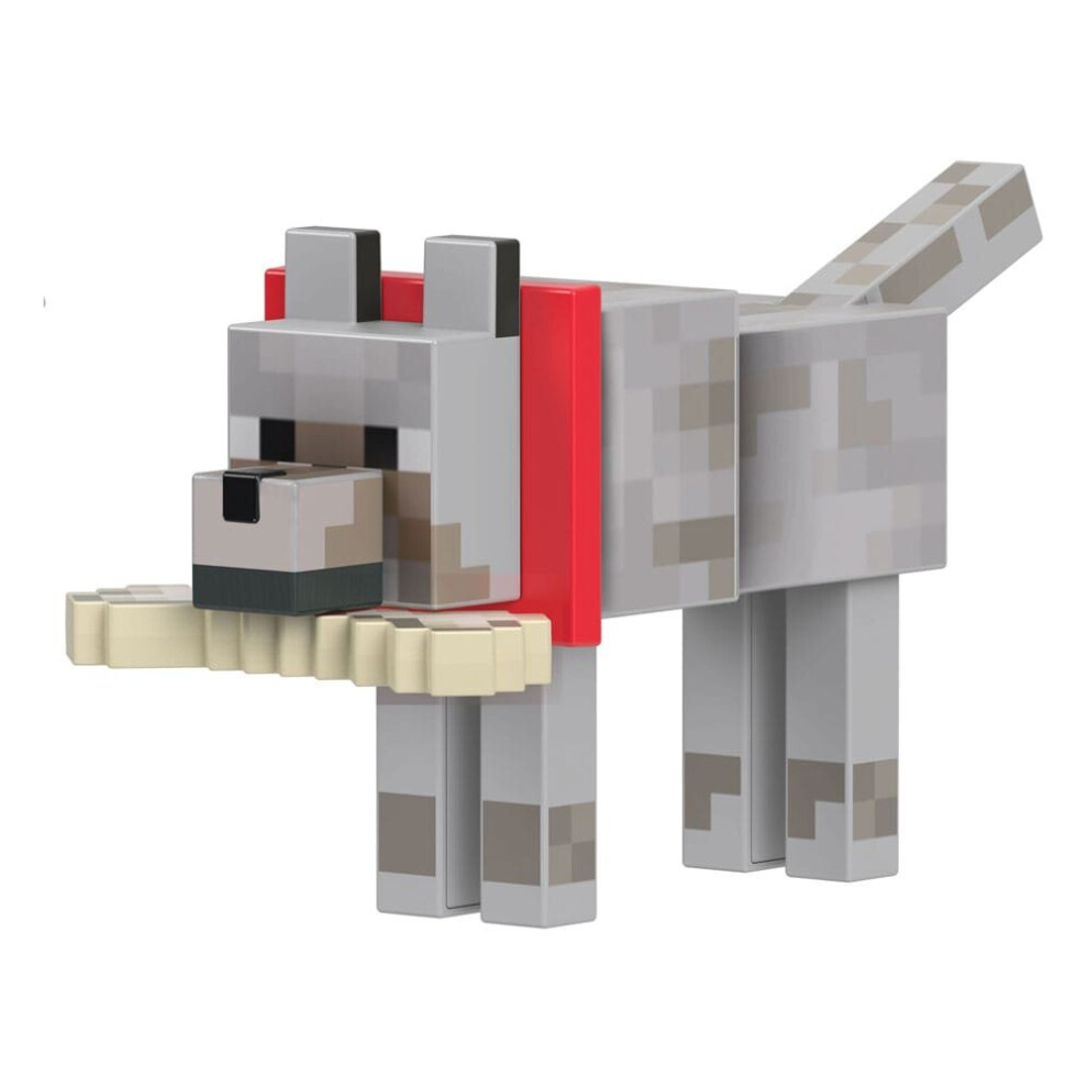 Mattel Minecraft Diamond Level Action Figure Wolf 14 CM