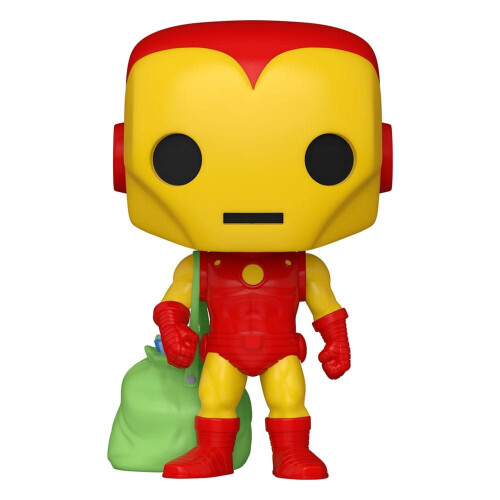 Funko Funko Marvel Holiday POP! Marvel Vinyl Figure Iron Man With Bag 9 CM