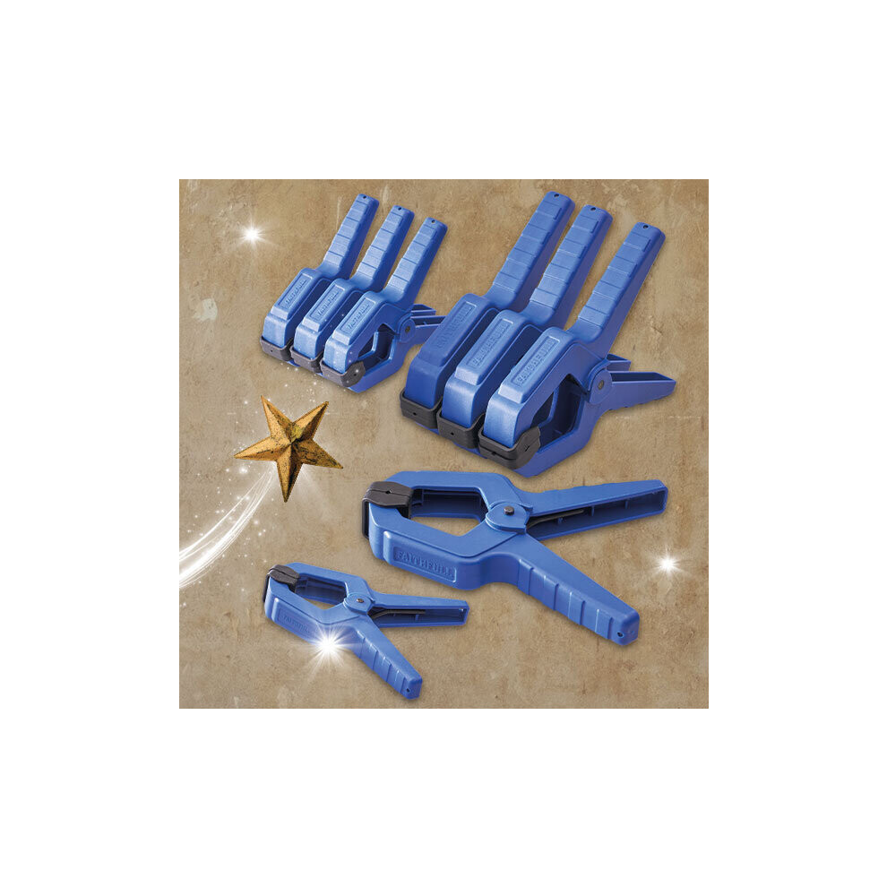 Faithfull Spring Clamp Set (8 Pieces) - XMS23SCLAMPS