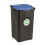 Ecogreen Bin Lt. 50 (Black Body + Blue Lid) 1