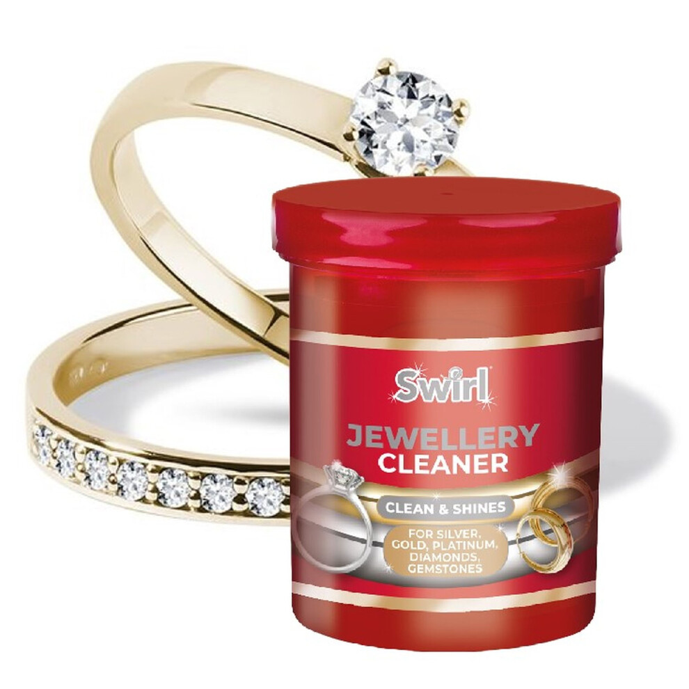 Swirl Liquid Jewellery Cleaner Cleans And Shines Silver Gold Diamonds 145Ml