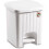 Square Dust Bin Pedalina White 4.5L 1