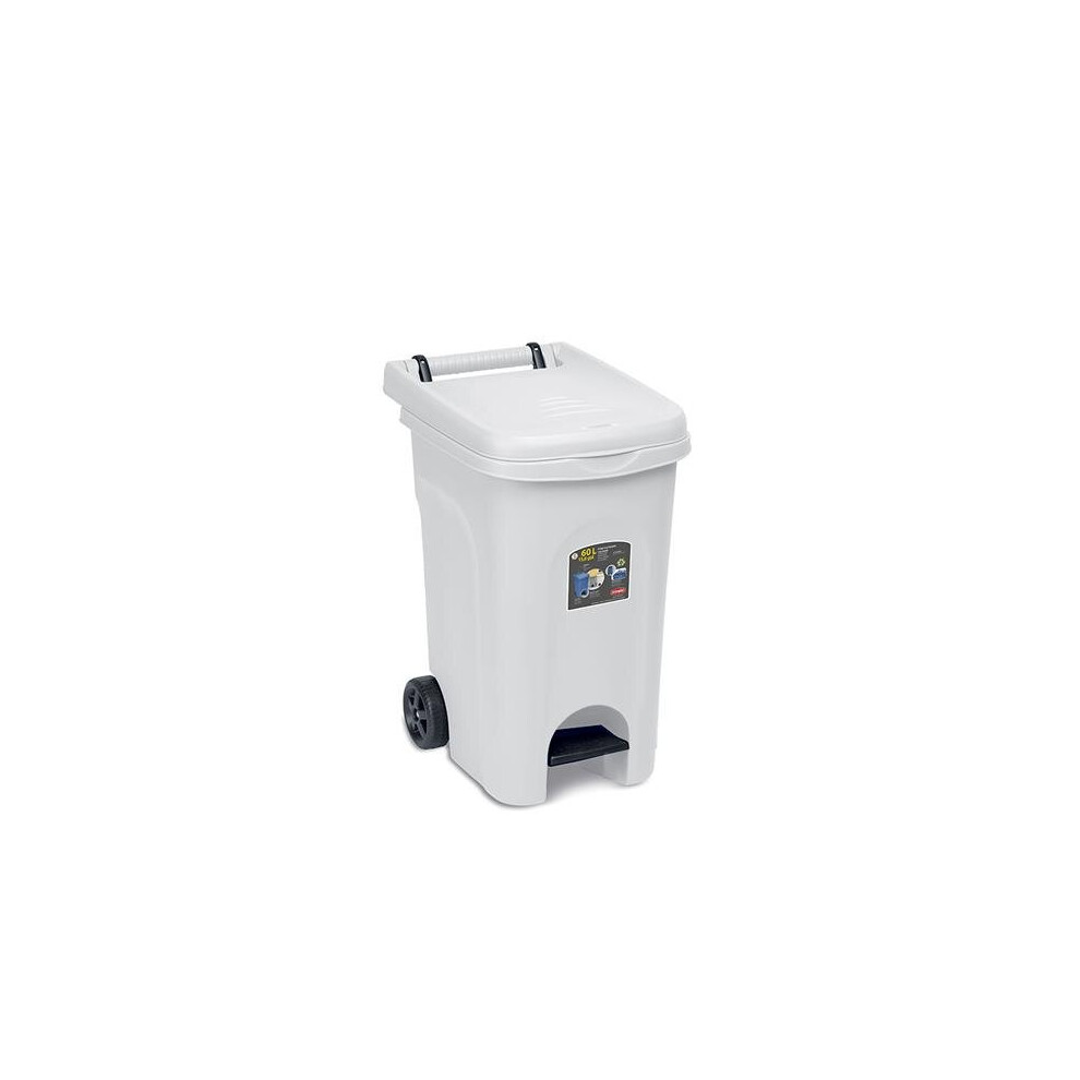Stefanplast White Urban Eco System 60 Lt With Pedal