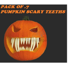 HALLOWEEN 7 PCS PUMPKIN CARVING TEETH SET FOR KIDS