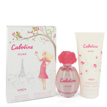 Cabotine Rose Gift Set - 3.4 oz Eau De Toilette Spray + 6.7 oz Body Lotion by Parfums Gres --
