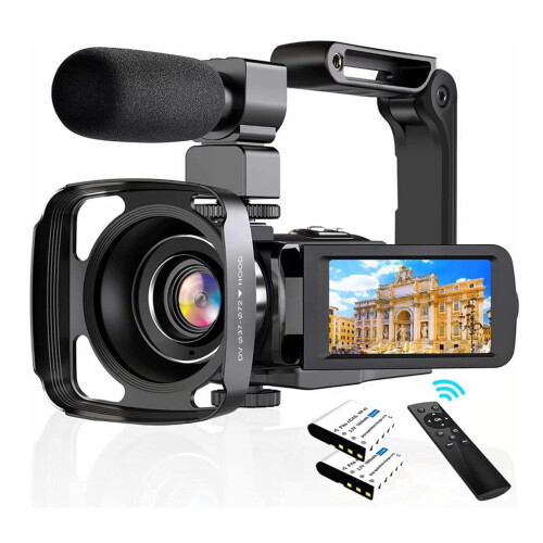 Video Camera Camcorder HD 4K 56MP Digital WIFI Camera with Microphone