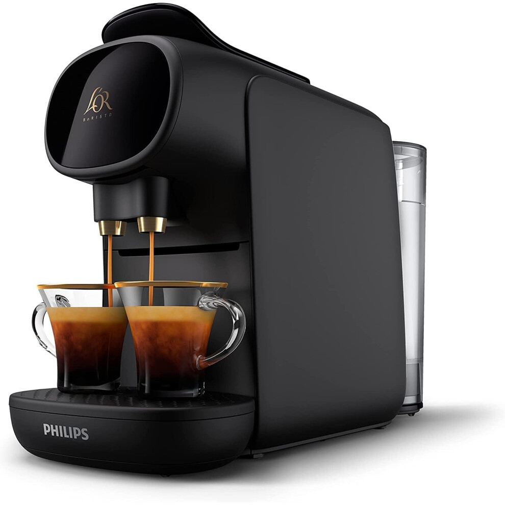 L'OR BARISTA Sublime Coffee Capsule Machine by Philips, for Double or Single Capsule, Black (LM9012/60)