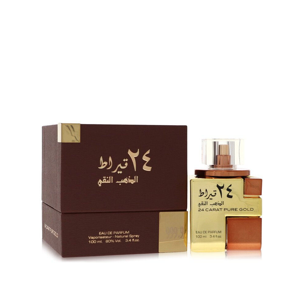 Lattafa 24 Carat Pure Gold Eau De Parfum Spray (Unisex) by Lattafa 100 ml-image-OPC-PCHGXNP-NEW