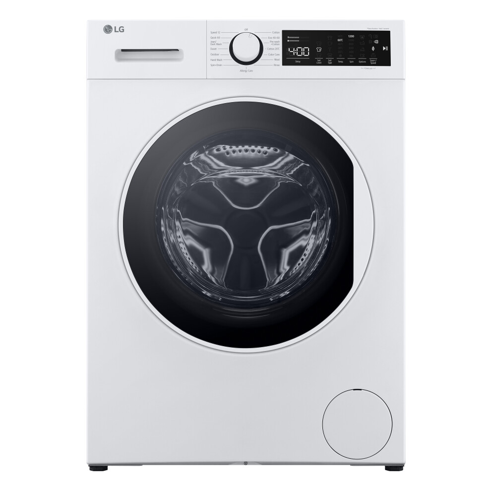 Sharp ES-NIH814BWA-EN 8Kg Washing Machine 1400 RPM A Rated White 1400 RPM