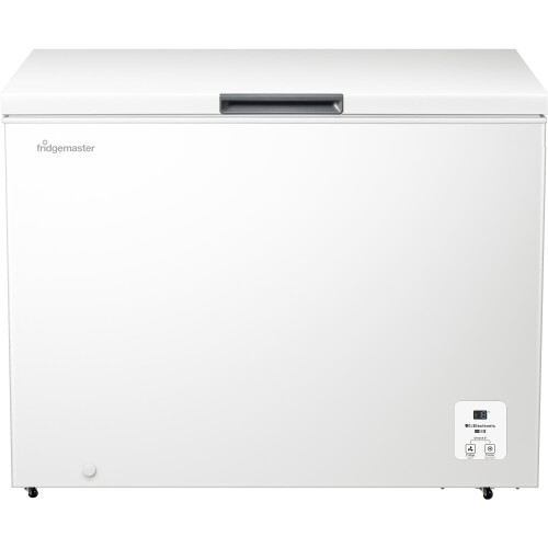 Fridge Master Fridgemaster MCF297E Chest Freezer with Electronic Control, External Handle, Basket & Winter Guard Technology (-15C)
