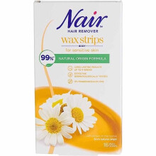 16 Nair BODY WAX STRIPS Hair Remover For Legs & Body Camomile Extract
