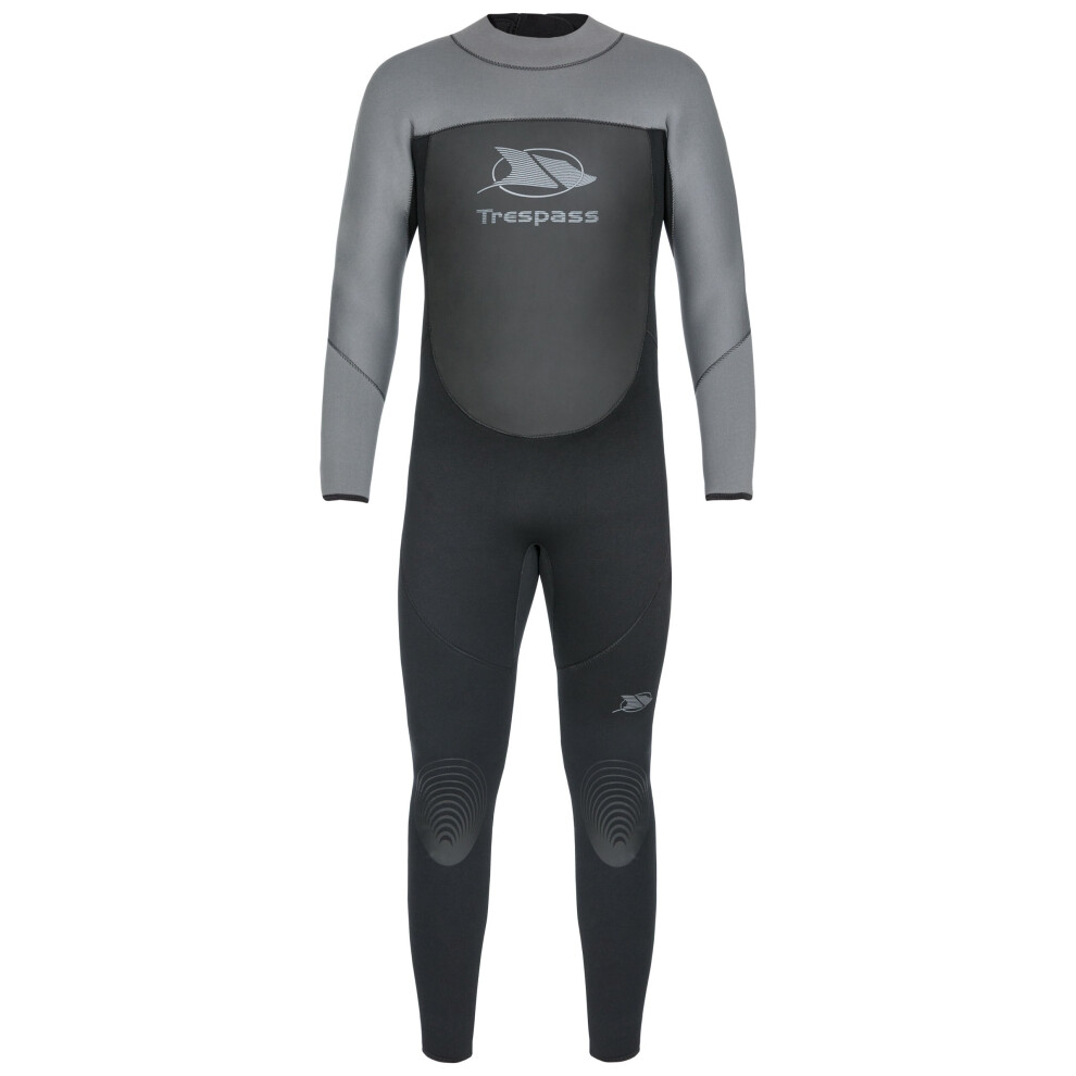 (XXL, Black) Trespass Mens Wetsuit Full Body 5mm Lakee