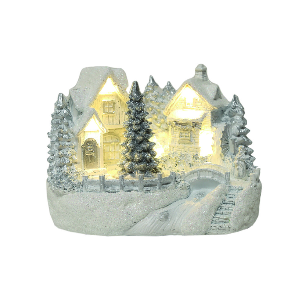 (Riverside Cottage) LED Light Up Magical Winter Village Collections