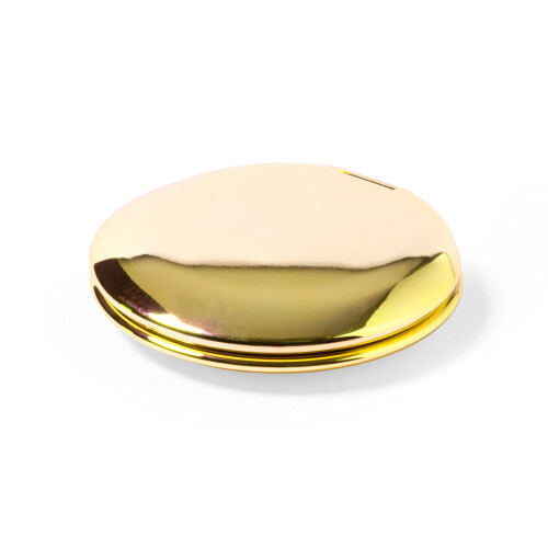 (Gold) Metallic Magnifying Double Sided Compact Mirror
