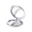 (Silver) Metallic Magnifying Double Sided Compact Mirror 1