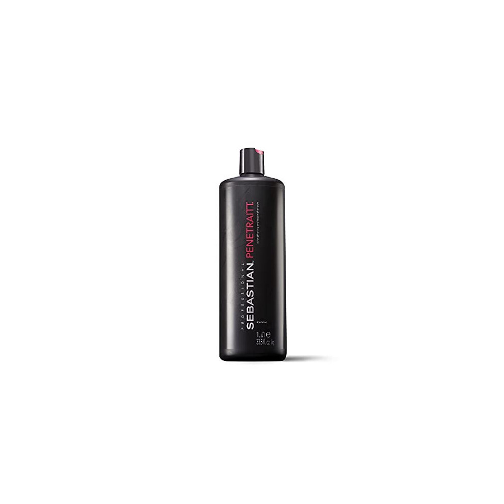 Sebastian Professional Penetraitt Shampoo, Strengthen & Repair For Damaged Hair, Professional Hair Care, 1L
