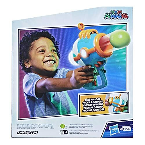 PJ MASKS F20975L1 Romeo Blaster Preschool Toy, Easy to Use Plastic Ball Launcher for Kids Ages 3