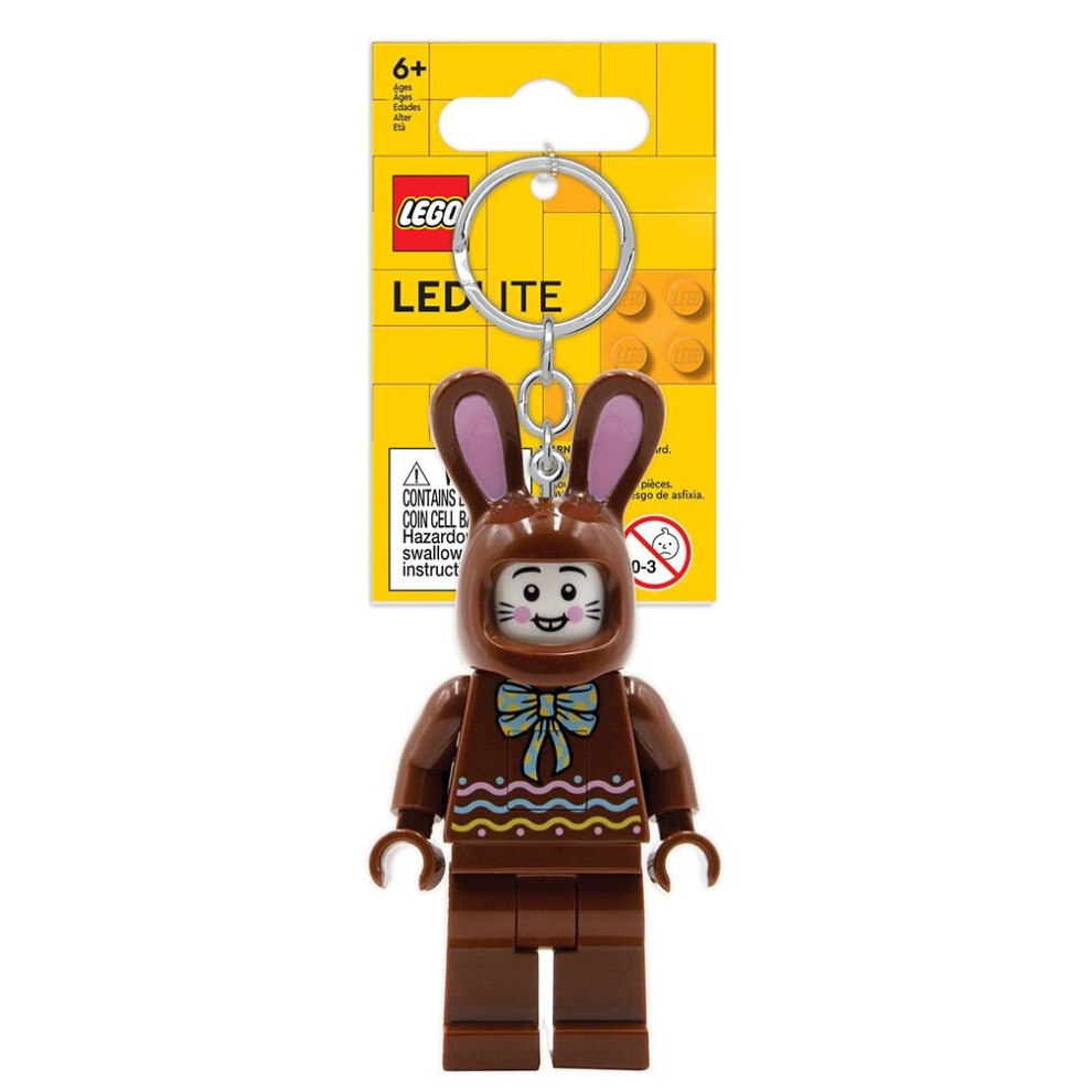 LEGO Easter Chocolate Bunny Minifigure Iconic Key Light - Brown - LEGKE180H