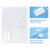 Clear Plastic Wallets - 10 Pack A4 Plastic Folders Document Files Envelope - Plastic Popper Wallets with Label Pocket and Snap Button for School 3