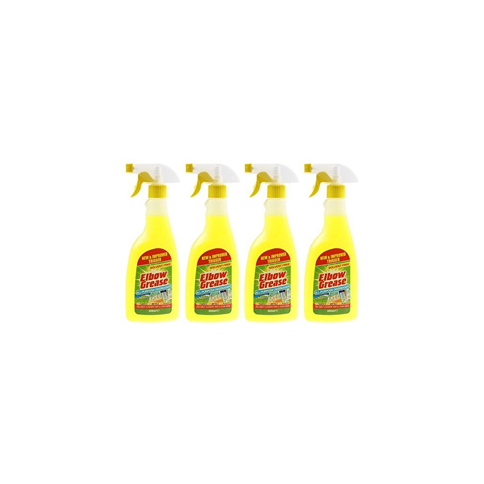 Elbow Grease 4X500ml All Purpose Kitchen Laundry Household Degreaser Cleaner Spray