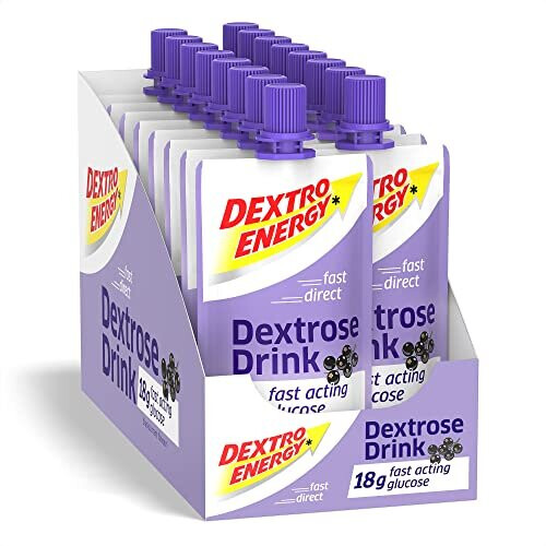 Dextro Energy Dextrose Drink, Blackcurrent  Pack of 16