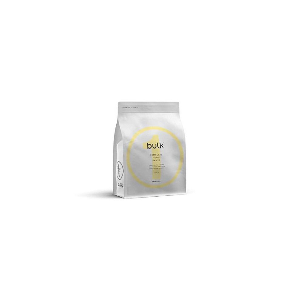 Bulk 1 Complete Food Shake, Complete Meal, 30 Meals, Vegan, Vanilla, 3 Kg