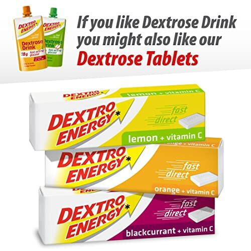 Dextro Energy Dextrose Drink, Blackcurrent  Pack of 16 2