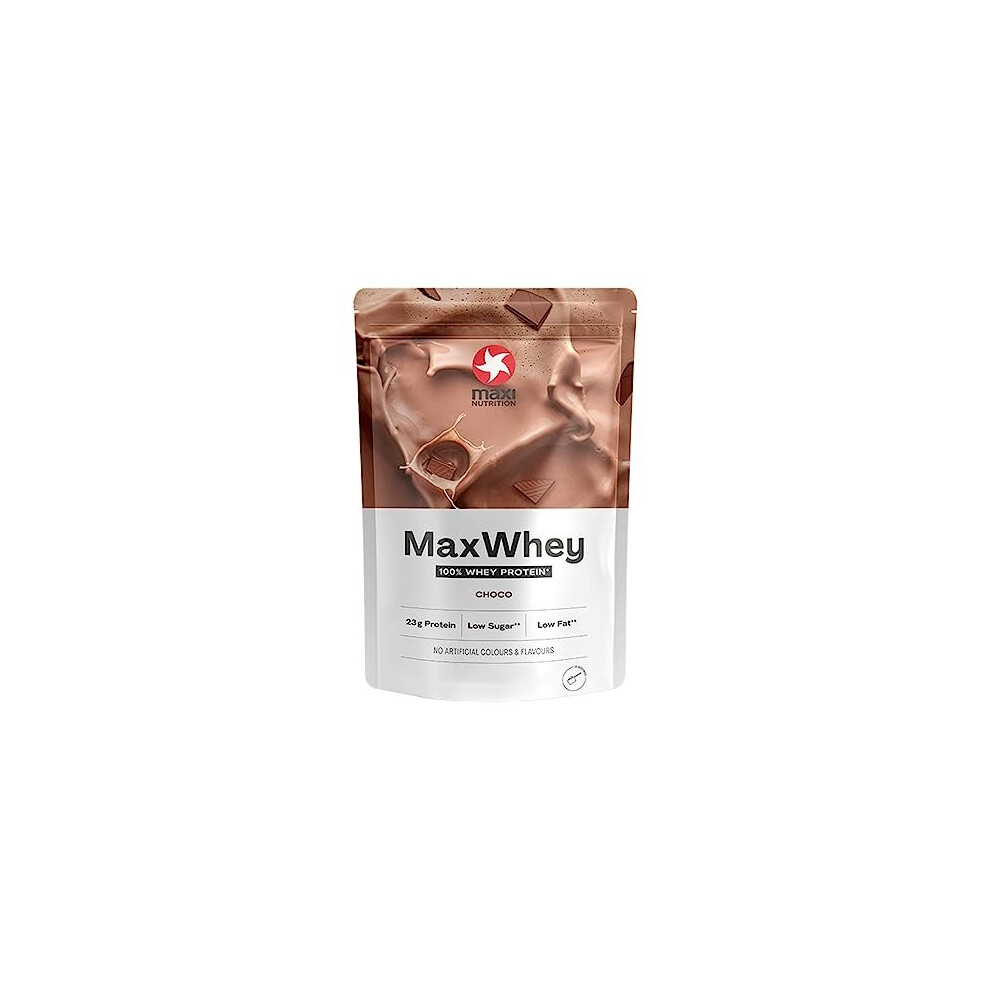 Maximuscle Maxinutrition - Maxwhey - Whey Protein Powder Chocolate - Low-Fat - Low Sugar - Gluten & Soy-Free - 420G - 112 Kcal Per Serving - 14 Servings