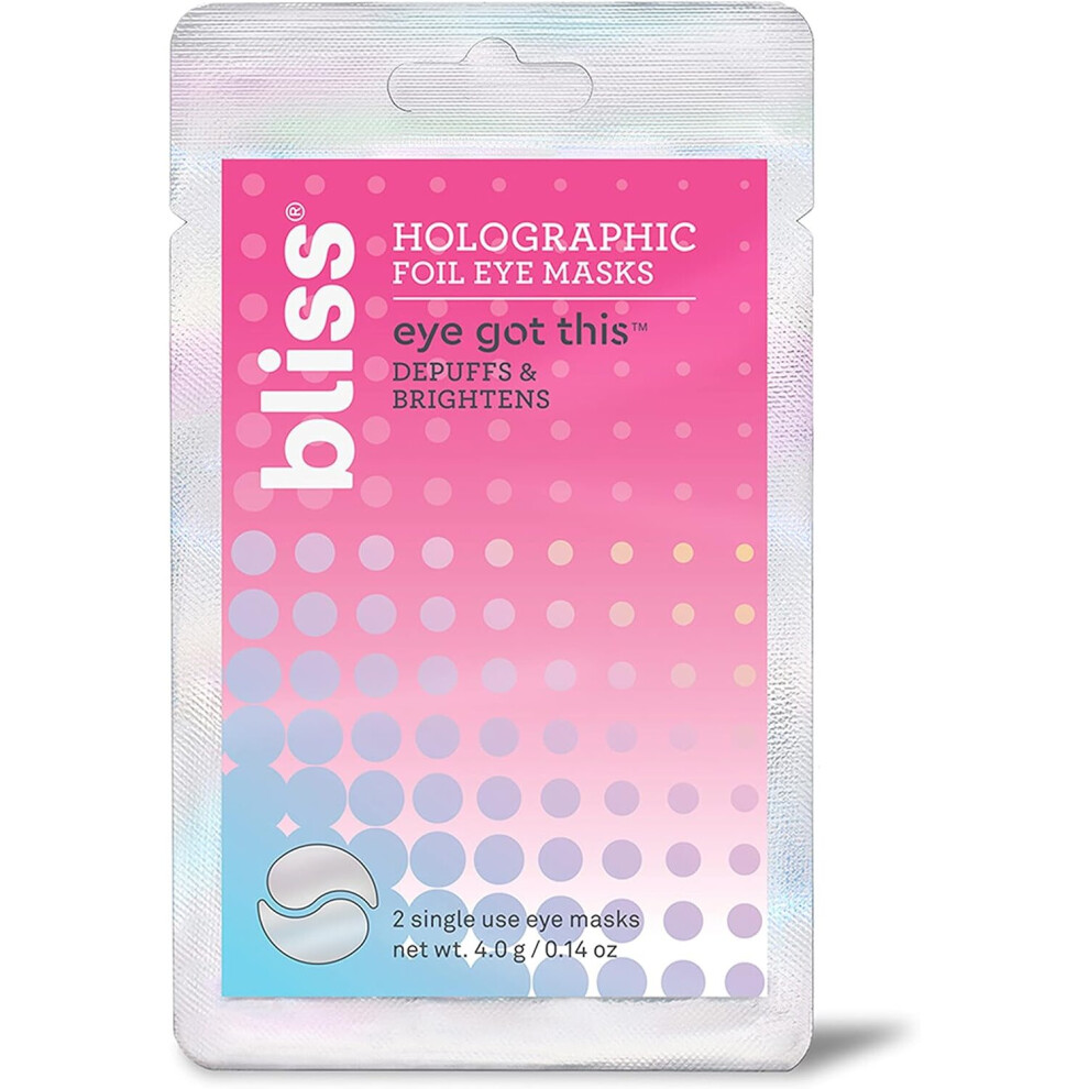 Bliss Eye Got This Foil Eye Masks 2 Single Use Eye Masks