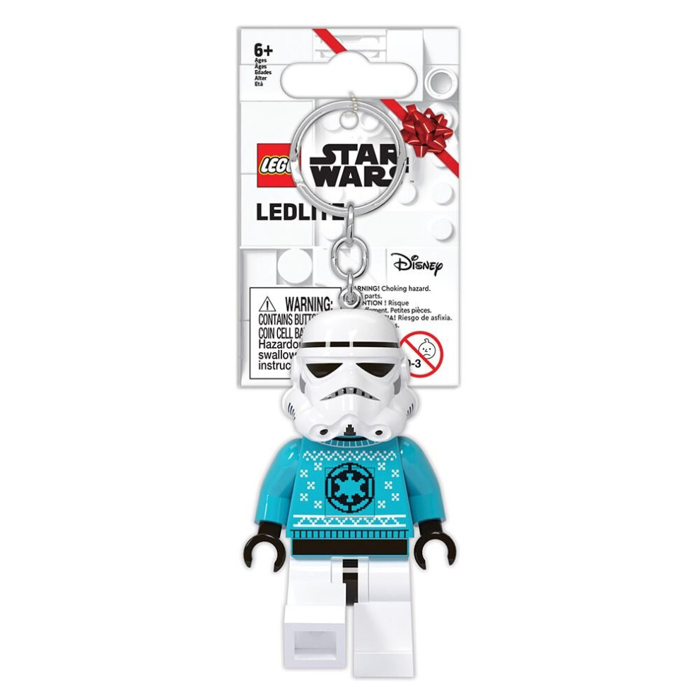 LEGO Star Wars Stormtrooper Holiday Sweater Minifigure Key Light - LEGKE174H