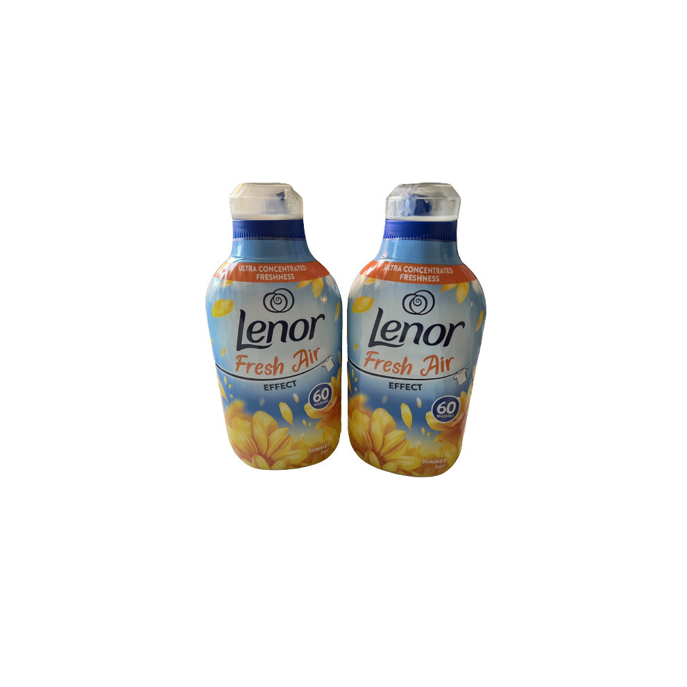 Lenor Fabric Softener Fresh Air Summer Day 60 Wash Ultra Concentrated x 2