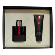 Prada Luna Rossa Carbon 50ml EDT Spray & Shower Gel 75ml Gift Set Men