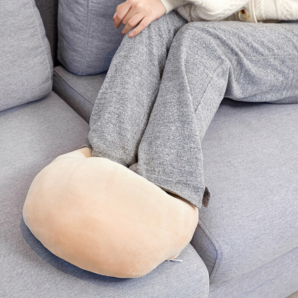 Srj Star ( Camel) Unisex Usb Foot Warmer Winter Electric Heating Feet Boot Slipper Plush Warm