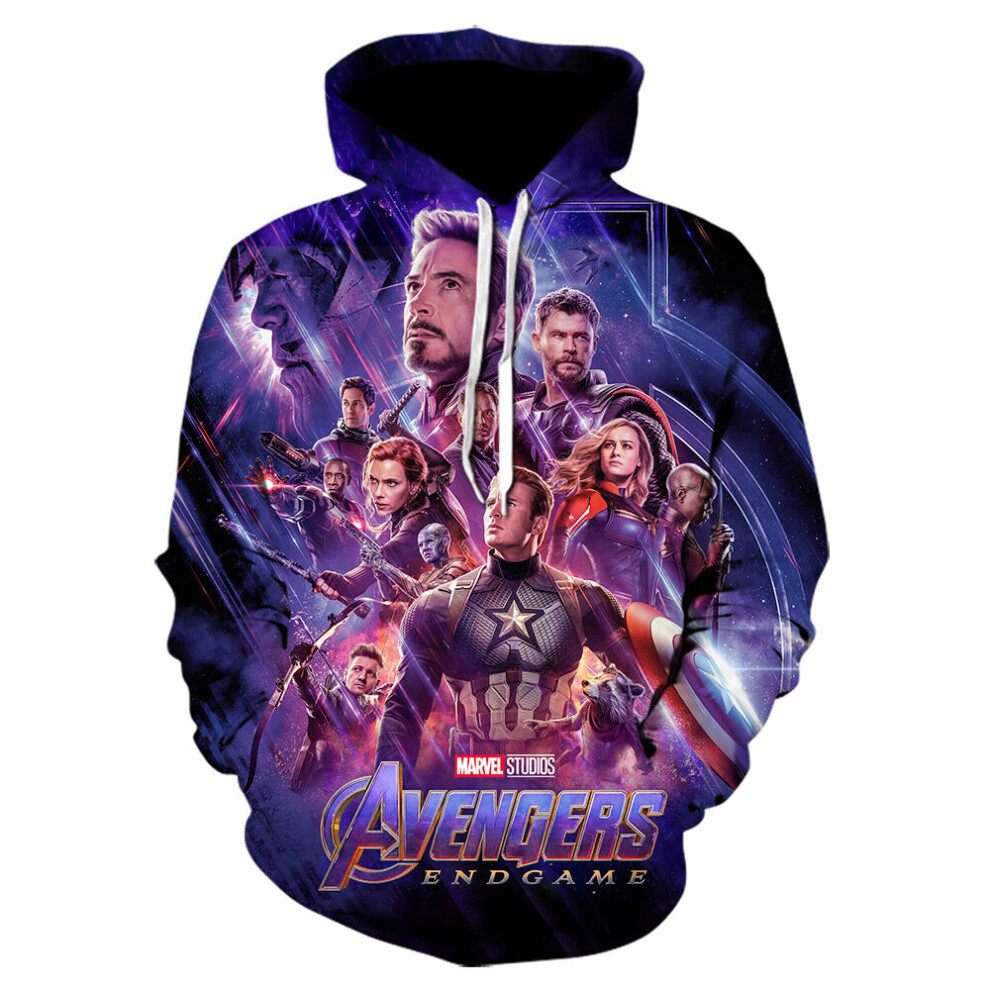 (M) Avengers 4 Endgame 3D Print Men's Hoodie Not,Specified