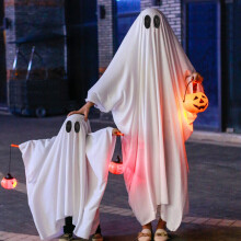 ( M# 1-5Y) Halloween Childs Fancy Dress Outfit Boys Girls Kids Ghost Cape Costume Casper