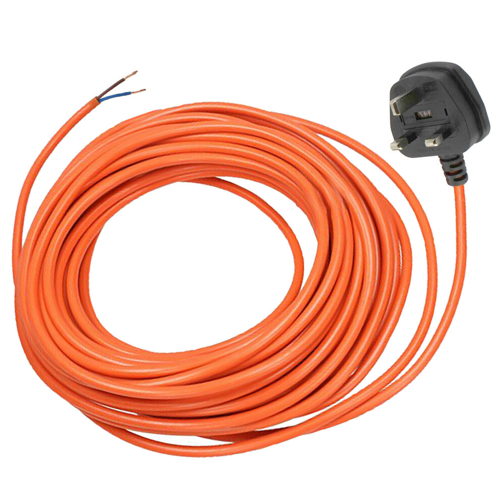 Leaf Blower Power Cable Garden Vacuum Vac 12M Mains Lead Plug 3 Pin Universal