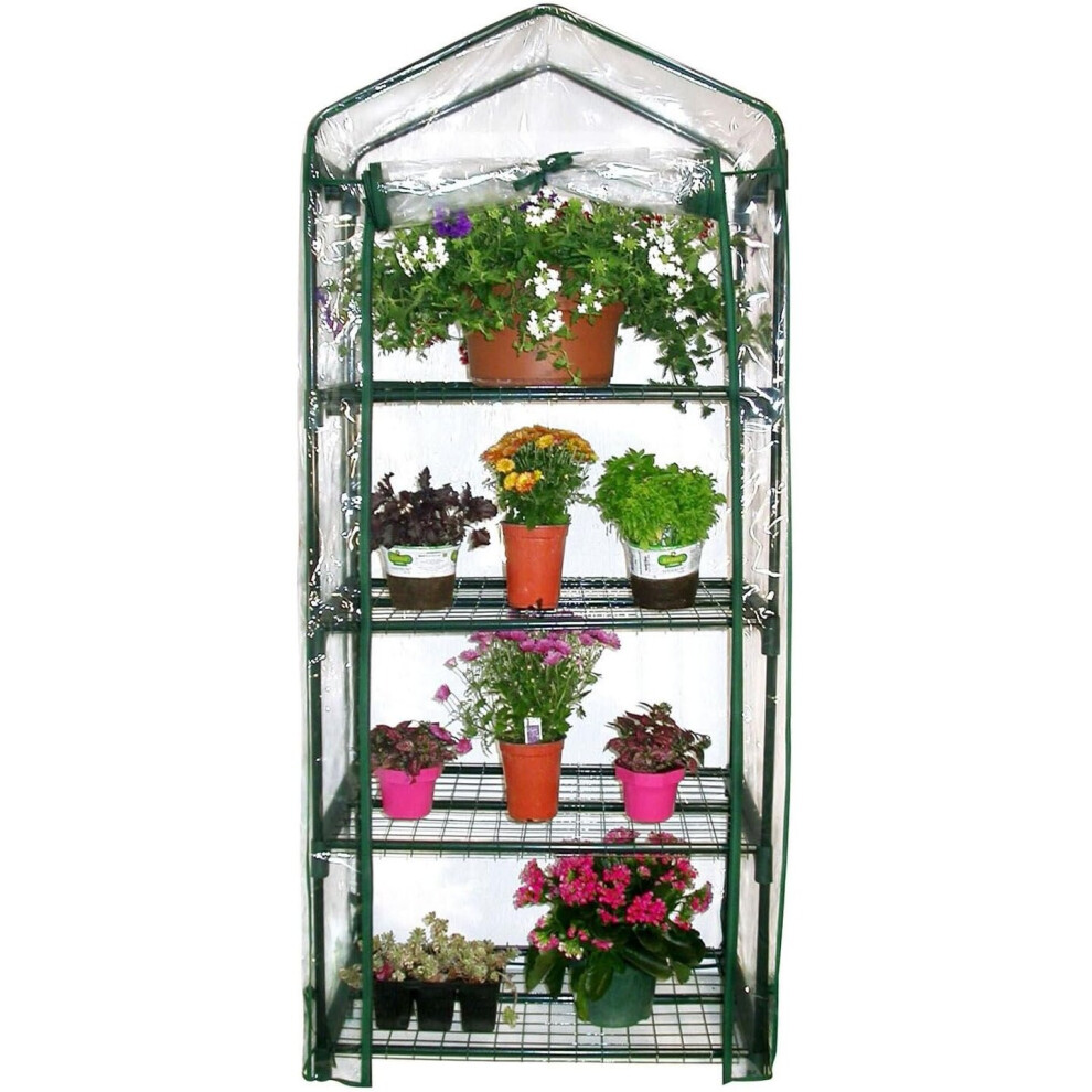 (GSD004 - 4 Tier Growhouse) Garden Store Direct Mini Greenhouse 2/3/4/5 Tier