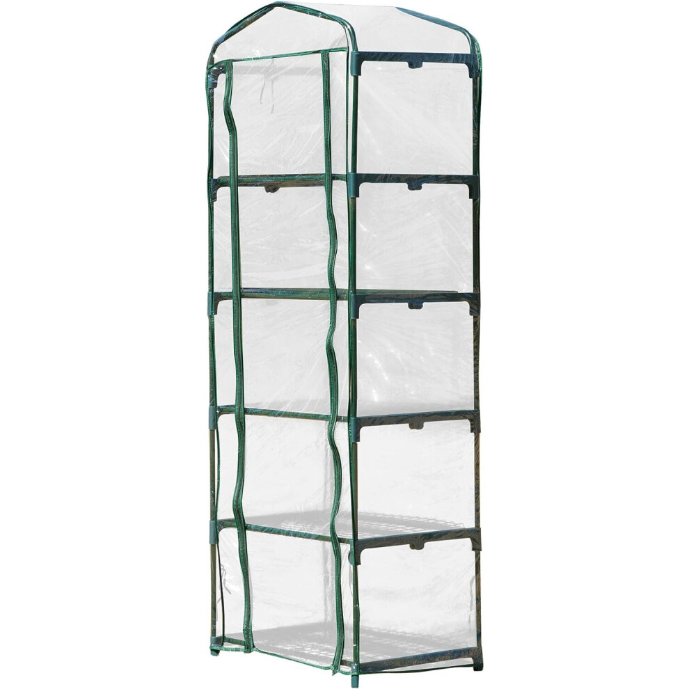 (GSD005 - 5 Tier Growhouse) Garden Store Direct Mini Greenhouse 2/3/4/5 Tier