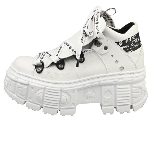 New Rock (40) New Rock Vegan Plattformboots - Wei?  Unisex 2