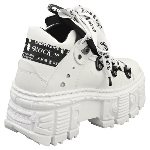 New Rock (40) New Rock Vegan Plattformboots - Wei?  Unisex 1